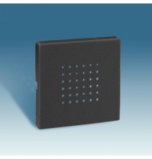 Simon 82 Накладка на звонок, динамик встр., fm-тюнер, широкий модуль, S82C, графит  82052-58  Simon