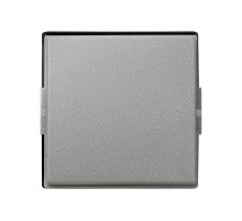 Simon 27 Клавиша для выключателя одноклавишного (механизм S27), IP44, IK07, Scudo, серый  2705010-063  Simon