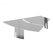 Крышка угла горизонтального изменяемого 0-45 градусов Стандарт INOX (AISI 304) 200  PR16.3608  Промрукав