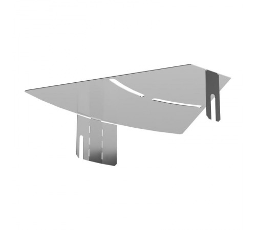 Крышка угла горизонтального изменяемого 0-45 градусов Стандарт INOX (AISI 304) 200  PR16.3608  Промрукав