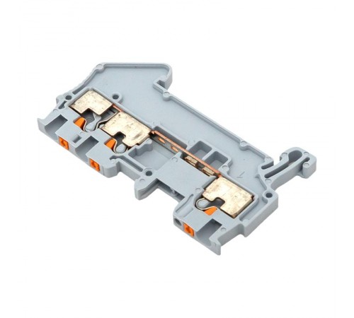 Клеммная колодка пружинная 1,5 Push-in 3 вывода серая PIT-1,5-3  EKF