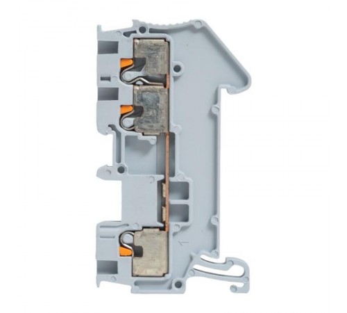 Клеммная колодка пружинная 1,5 Push-in 3 вывода серая PIT-1,5-3  EKF