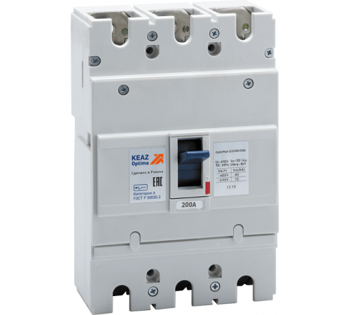 Выключатель автоматический OptiMat E250H200-ОМ4-РЕГ 236196  КЭАЗ