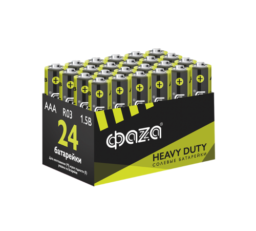 Батарейка R03 ФАZА Heavy Duty Pack-24 арт.5042322