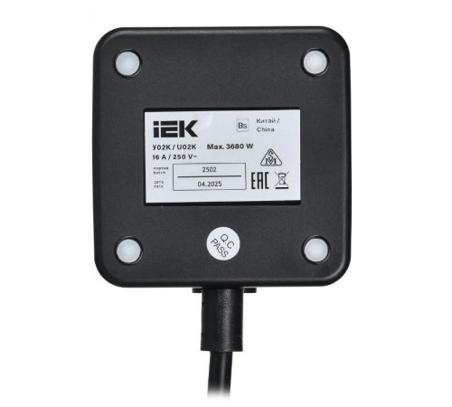 DOMINIC Удлинитель Qi10Вт У02К 1,3м 3х1мм2 USB A+C чер  DN-YP31-16-02-01-ZKU-K02  IEK