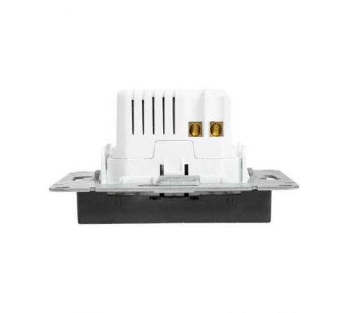 Механизм розетки USB-C - 2шт, чёрный Эпика EKF  UP1-SOB-2USBC  EKF