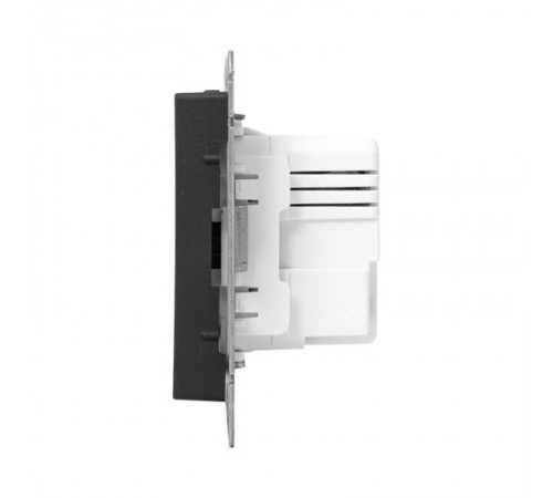 Механизм розетки USB-C - 2шт, чёрный Эпика EKF  UP1-SOB-2USBC  EKF