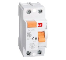 Дифференциальный выключатель нагрузки (УЗО) RKN 2P 63A 300mA  062203108B  Lsis