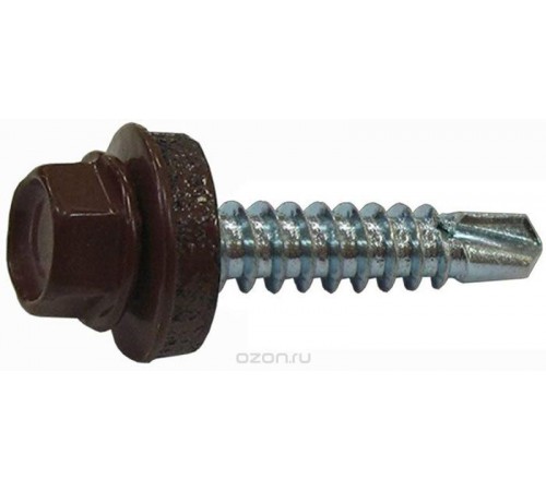 Саморез КР св. 4,8х35 RAL-8017 (шоколад. корич) (60 шт) - коробка ( 0,369 кг)  112034  Tech-KREP