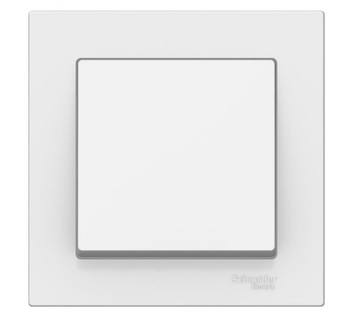 AtlasDesign Белый Выключатель 1-клавишный сх.1, 10АХ, (в сборе с рамкой)  ATN000112  SE