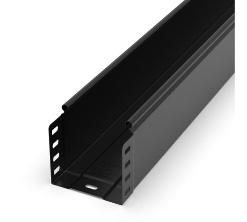 Лоток неперфорированный Стандарт 100х100х3000 (0,7 мм) RAL 9005 (6 м/уп)  PR16.9933  Промрукав