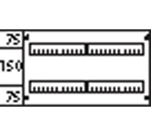 Пластрон глухой 2ряда/2 рейки -150мм  AG222  ABB