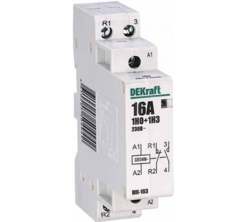 Контактор модульный 1НО+1НЗ 25А 230В МК-103  18065DEK  DEKraft