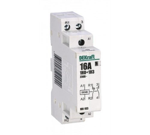 Контактор модульный 1НО+1НЗ 25А 230В МК-103  18065DEK  DEKraft