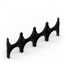 Кластер для двустенных труб d200 мм, четверной, двухсторонний (20 шт/кор)  PR13.02594  Промрукав