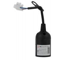 Патрон Е27 с клеммной колодкой,пластик,черный  Б0043677  ЭРА