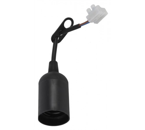 Патрон Е27 с клеммной колодкой,пластик,черный  Б0043677  ЭРА