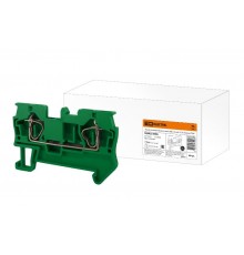 Зажим клеммный безвинтовой (ЗКБ) 1,5 мм2 17,5А зеленый  SQ0822-0086  TDM