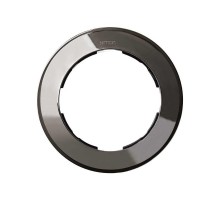 Simon 88 Рамка декоративная, 1 пост, круг в круге, S88, воронёная сталь  88610-35  Simon