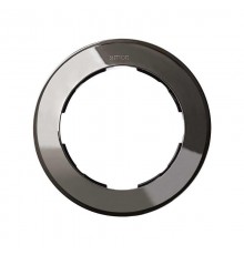 Simon 88 Рамка декоративная, 1 пост, круг в круге, S88, воронёная сталь  88610-35  Simon