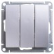 W59 Матовый хром Выключатель 3-клавишный, 10АХ  VS0510-351-5-86  SE