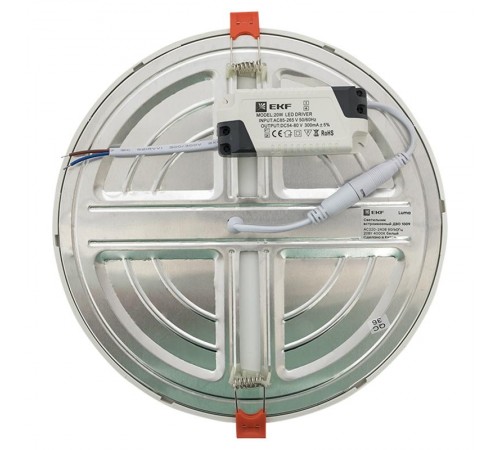 Светильник светодиодный встраиваемый ДВО 1009 20Вт 4000K IP20 Basic  DLL-1009-20-4000  EKF