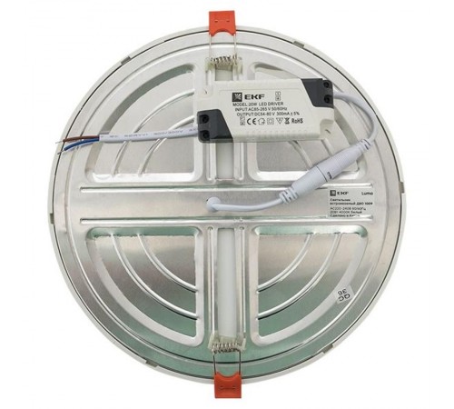 Светильник светодиодный встраиваемый ДВО 1009 20Вт 4000K IP20 Basic  DLL-1009-20-4000  EKF