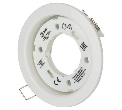 Светильник встраиваемый точечный под лампу GX53 KL35 WH /1 (к) 220V, 13W ,белый  Б0048944  ЭРА