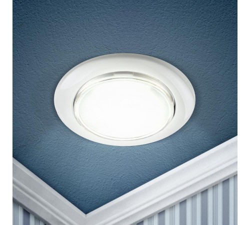 Светильник встраиваемый точечный под лампу GX53 KL35 WH /1 (к) 220V, 13W ,белый  Б0048944  ЭРА