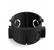 Коробка установочная D68x62мм для скрытого монтажа в кирпичных стенах (с саморезами) черная  8810003  CHINT