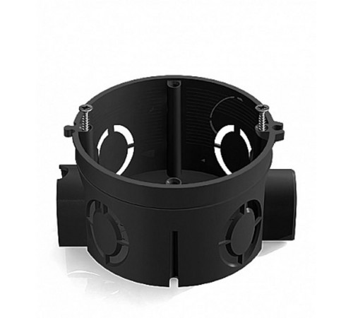 Коробка установочная D68x62мм для скрытого монтажа в кирпичных стенах (с саморезами) черная  8810003  CHINT