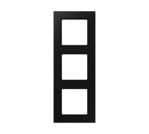 Рамка 3 поста; серия A550; термопласт; черный матовый  A5583BFSWM  Jung