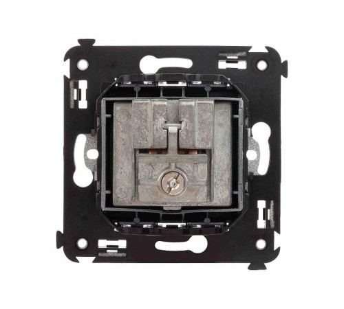 Розетка TV-FM-SAT в стену, "Avanti", "Закаленная сталь"  4404533  DKC