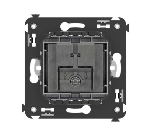 Розетка TV-FM-SAT в стену, "Avanti", "Закаленная сталь"  4404533  DKC