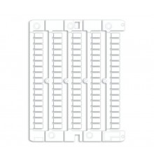 Маркировка для клемм, жесткая, 5х10мм. Период 5мм. Белая  NUPUTUK0510  DKC