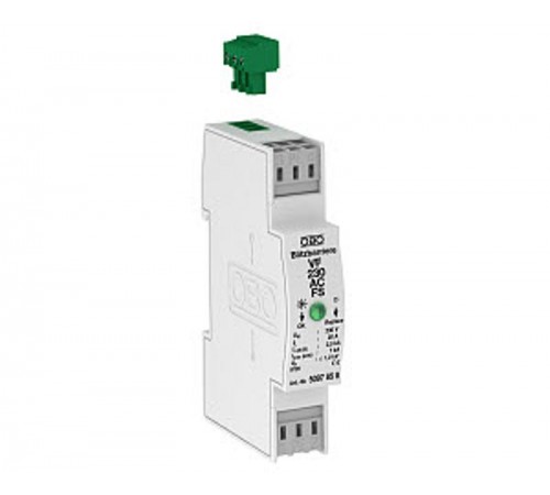 Устройства защиты от импульсных перенапряжений УЗИП для силовых сетей (Класс III), 230 В (VF230-AC-FS)  5097858  OBO Bettermann