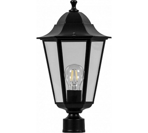 Светильник садово-парковый 6103 60W 230V E27 170*170*310мм черный ДИАМЕТР ОСНОВАНИЯ 45 мм  11056  FERON