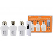 Комплект для беспроводного управления освещением ПУ3-П1.3-Е27 (3 приемника) "Уютный дом"  SQ1508-0202  TDM