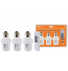 Комплект для беспроводного управления освещением ПУ3-П1.3-Е27 (3 приемника) "Уютный дом"  SQ1508-0202  TDM