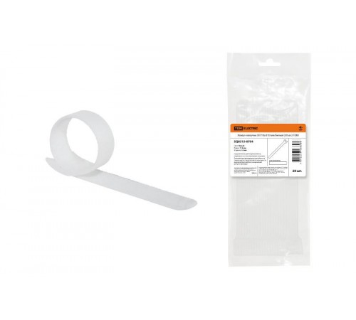 Хомут-липучка ХЛ 16х310 мм белый (20 шт)  SQ0515-0704  TDM
