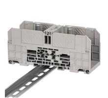 Клемма проходная, болтовой зажим, 2 точки подключения,  185 кв.мм, серая  FER-185  DKC