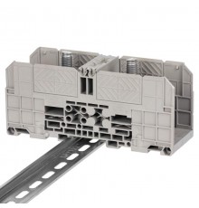 Клемма проходная, болтовой зажим, 2 точки подключения,  185 кв.мм, серая  FER-185  DKC