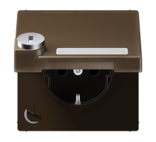 SCHUKO розетка с крышкой и замком  ME1520NAKLSLAT  Jung