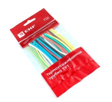 Термоусаживаемая трубка ТУТ нг 2/1 набор:7 цветов по 3шт. 100мм. EKF PROxima  tut-n-2  EKF