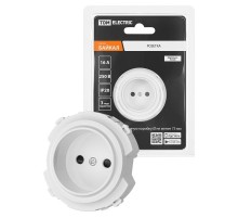 Розетка 2П 16А 250В с защ. шт. белая, "Байкал"   SQ1819-0008  TDM