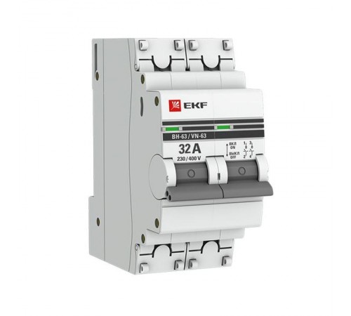 Выключатель нагрузки 2P 32А ВН-63 PROxima  SL63-2-32-pro  EKF