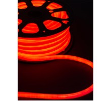 Гибкий неон круглый SMD2835-120 LED/м-220 В-6,5 Вт/м-IP67-красный (25м)  SQ0331-1520  TDM