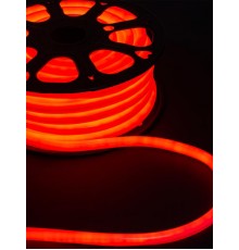 Гибкий неон круглый SMD2835-120 LED/м-220 В-6,5 Вт/м-IP67-красный (25м)  SQ0331-1520  TDM