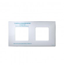 Simon 27 Накладка декоративная на рамку базовую, 2 поста, S27 Play, прозрачный  2700627-108  Simon