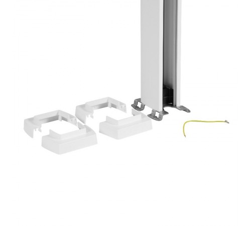 Snap-On колонна алюминиевая с крышкой из пластика 1 секция 2,77 метра, с возможностью увеличения высоты колонны до 4,05 метра, цвет белый  653010  L